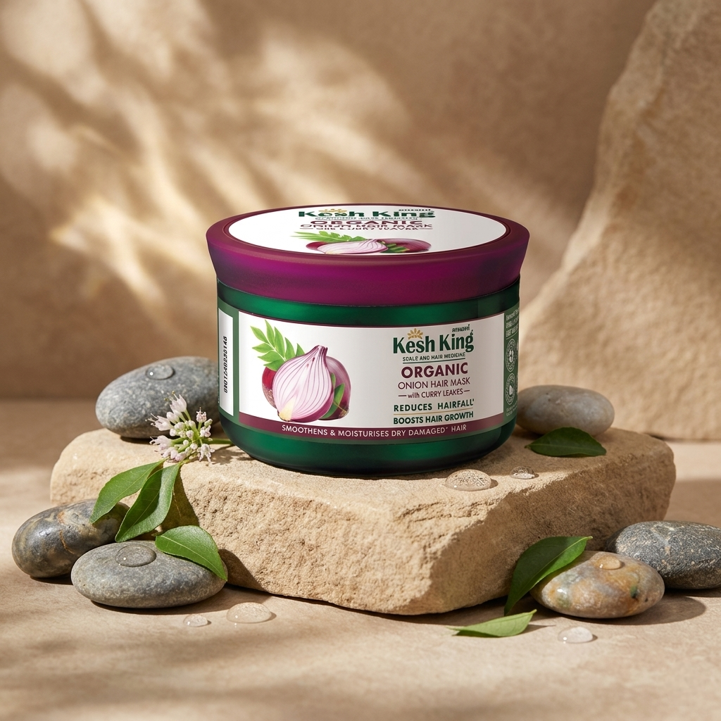 Kesh King Organic Onion Hair Mask with Curry Leaves